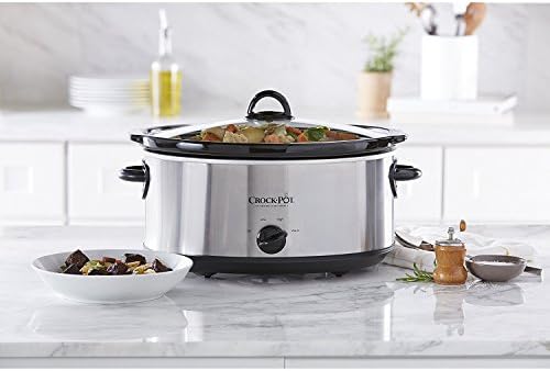 7 Quart Oval Manual Slow Cooker – Stainless Steel - Curated Catalog A8