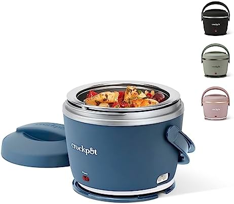 Electric Lunch Box Food Warmer 20oz – Faded Blue - Curated Catalog G0