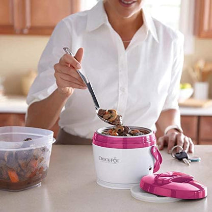 Lunch Crock Portable Food Warmer 20oz – Pink - Curated Catalog B0