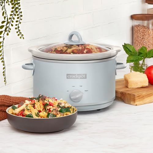 4.5 Quart Manual Slow Cooker – Macaroon Blue - Curated Catalog A2
