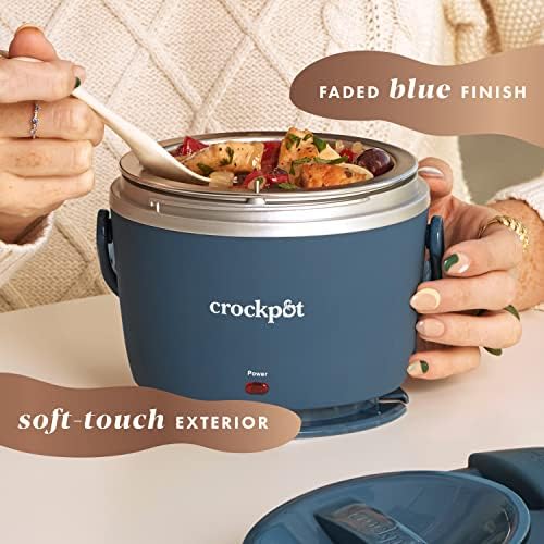 Electric Lunch Box Food Warmer 20oz – Faded Blue - Curated Catalog B1