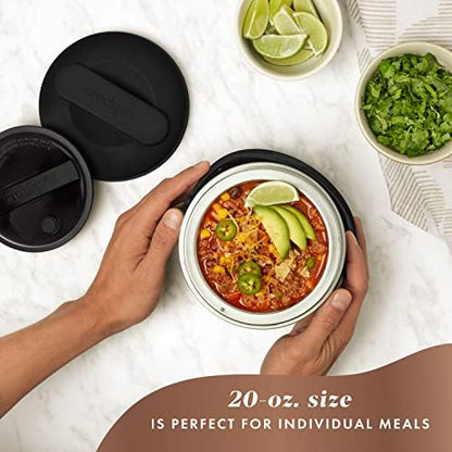 Electric Lunch Box Food Warmer 20oz – Black - Curated Catalog J6