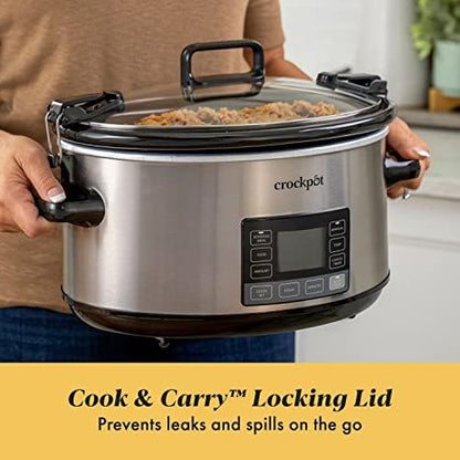 7 Quart Portable Programmable Slow Cooker with Timer - Curated Catalog Z2