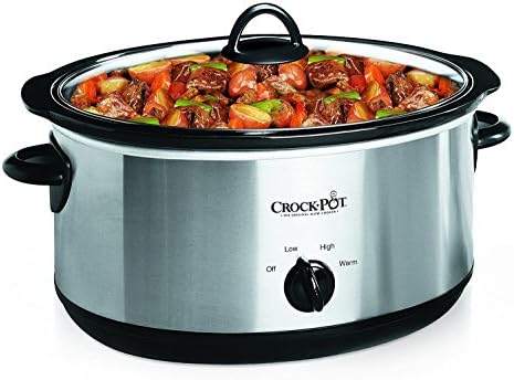 7 Quart Oval Manual Slow Cooker – Stainless Steel - Curated Catalog A8