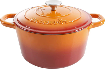 3 Quart Enameled Cast Iron Dutch Oven – Aqua - Curated Catalog D2