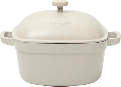 3 Quart Enameled Cast Iron Dutch Oven – Aqua - Curated Catalog Q0