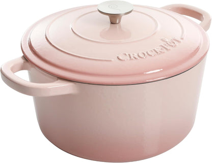 3 Quart Enameled Cast Iron Dutch Oven – Aqua - Curated Catalog Q0