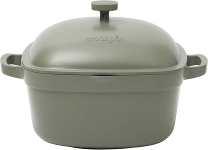 3 Quart Enameled Cast Iron Dutch Oven – Aqua - Curated Catalog Q0